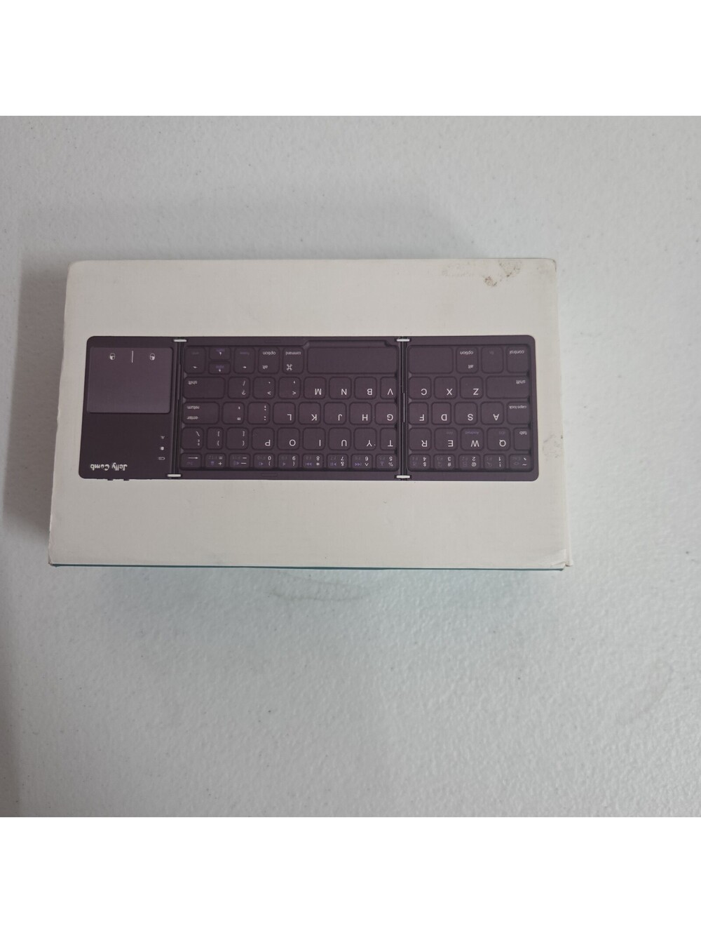 Jelly Comb Foldable Bluetooth Keyboard QWERTY Touchpad - Black